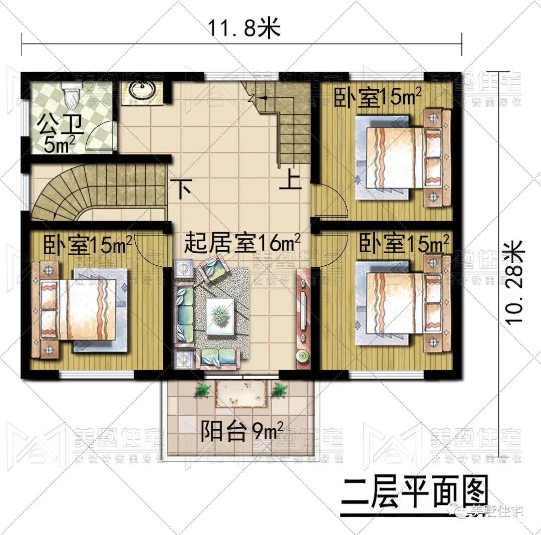 乡村别墅|小宅基地的福利到了！6栋小于百平三层别墅，图纸快收藏好