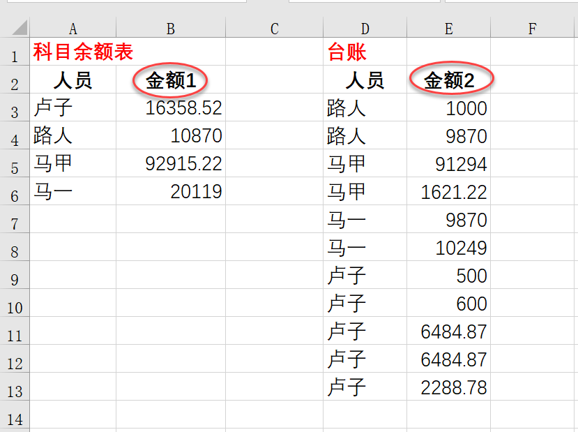 这也许是Excel对账的最快速度，仅需1秒搞定！