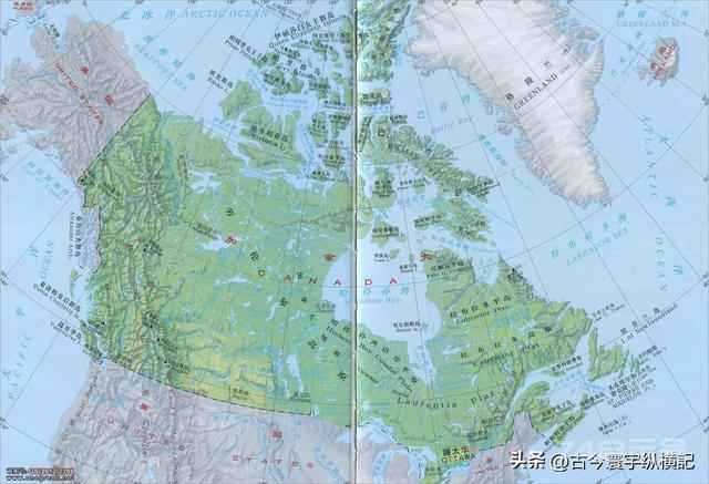 加拿大各省、地区详细地图