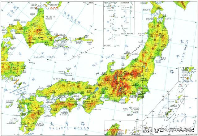 亚洲各国地形图