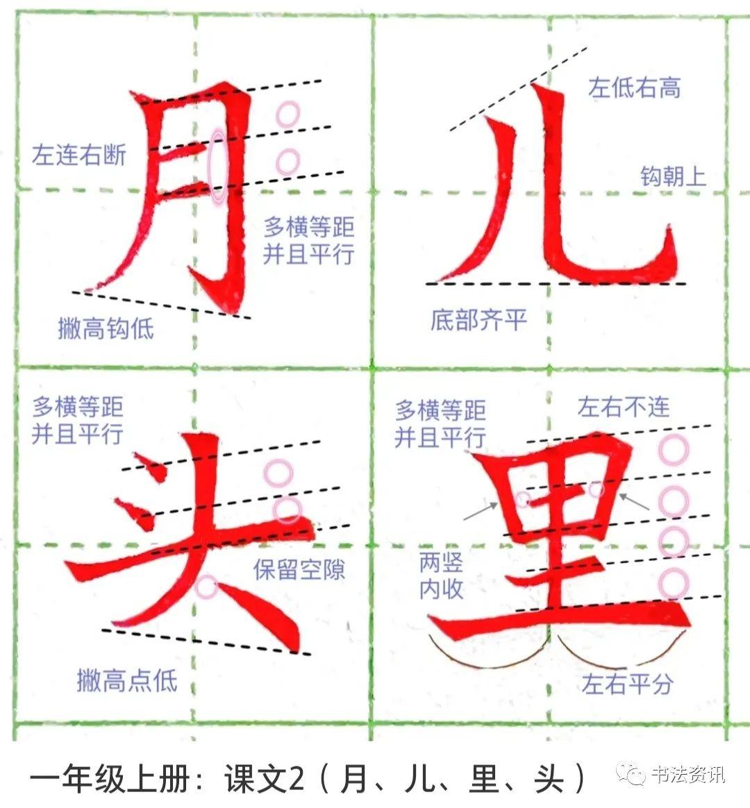 一年级上册生字练习超详解析（建议收藏！）