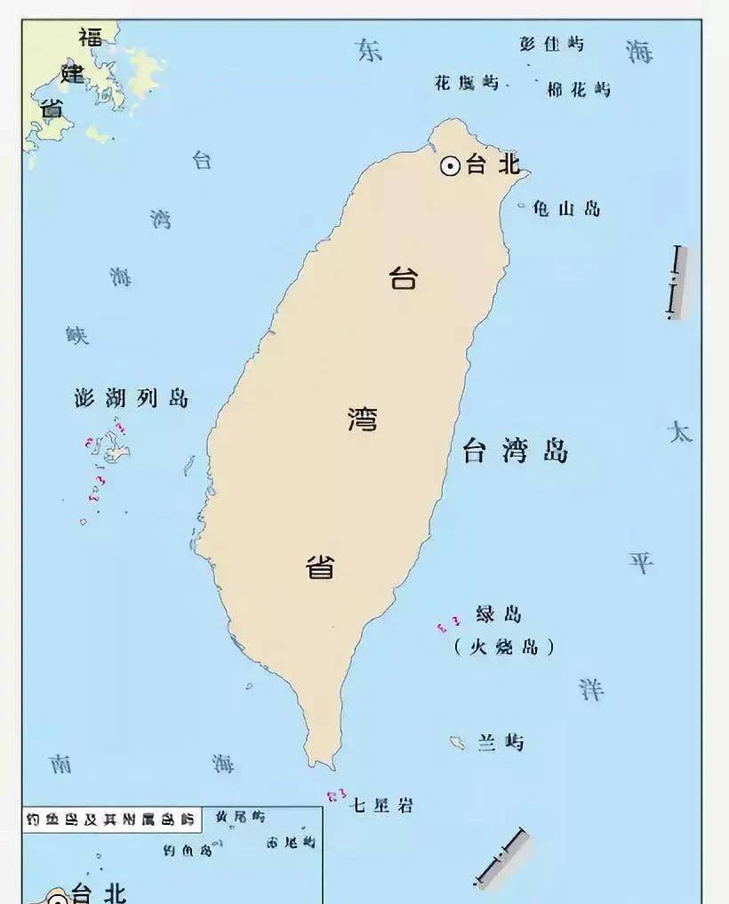 台湾岛有哪些附属岛屿？