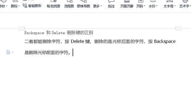 Backspace 和Delete 删除键的区别