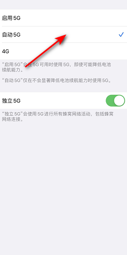 如何在iPhone上开启5G网络SA服务