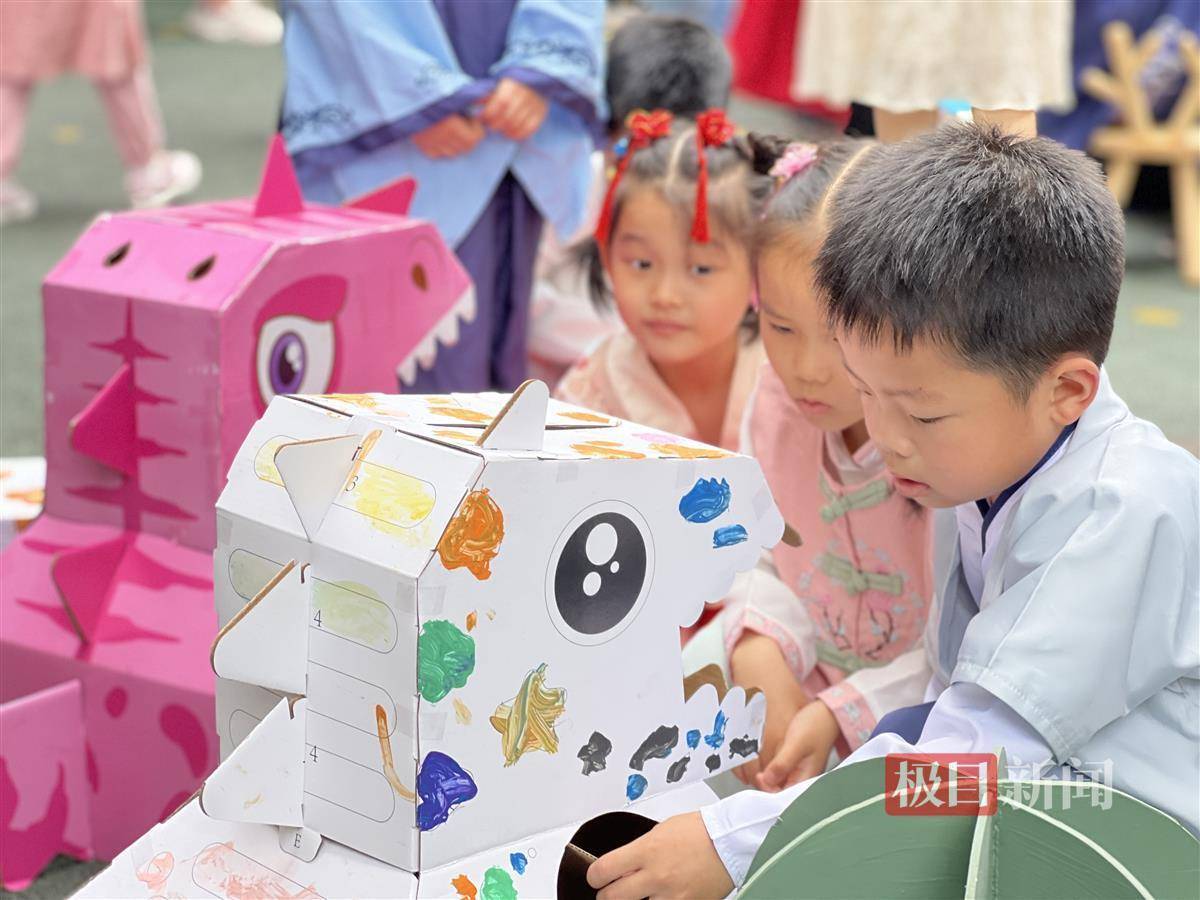 废弃纸箱变“纸盒宠物”，武昌区育苗幼儿园这样培养孩子动手能力