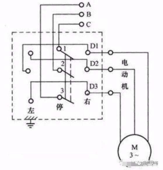 电机正反转电路图,电机正反转控制原理