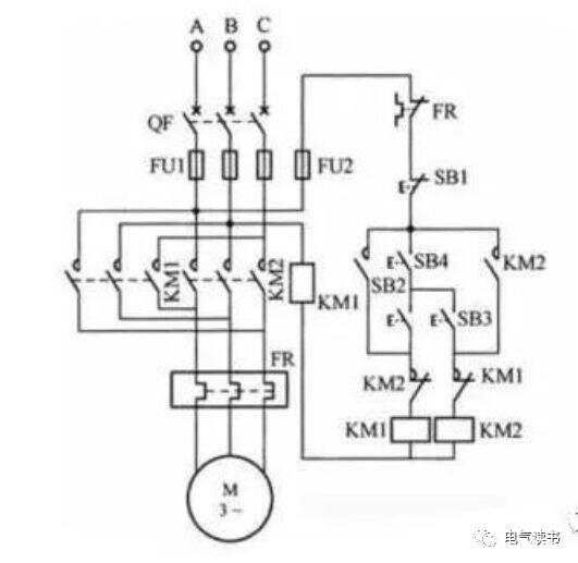 电机正反转电路图,电机正反转控制原理