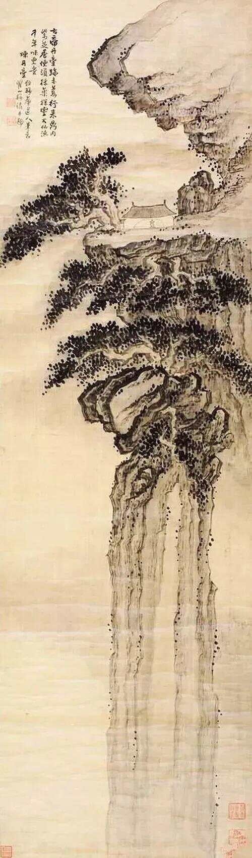 梅清的山水画，仙气十足！