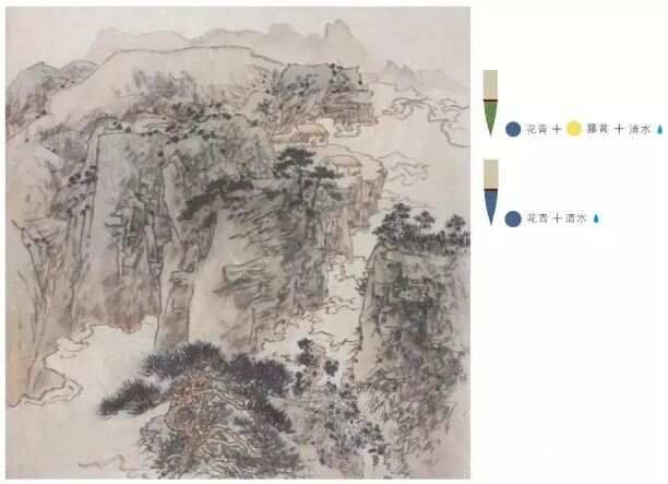 最全整理传统山水画5大设色技法，必学教程，赶紧收藏！