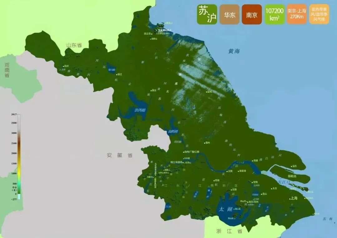 图文解读中国和34个省市自治区地形（高清3D地形图可收藏）