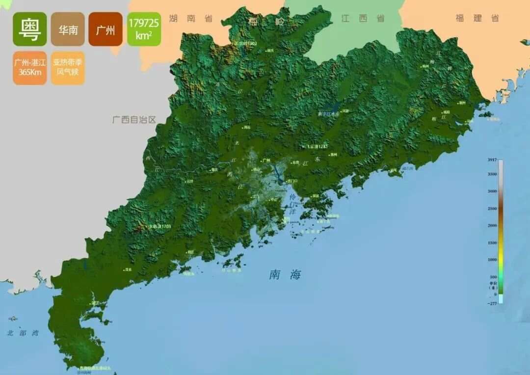 图文解读中国和34个省市自治区地形（高清3D地形图可收藏）