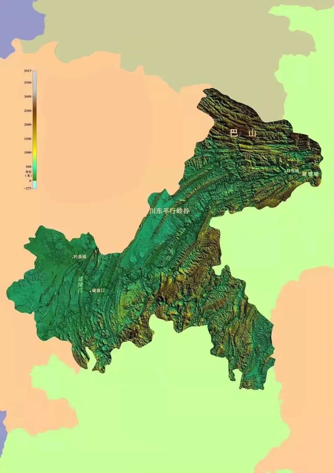 图文解读中国和34个省市自治区地形（高清3D地形图可收藏）