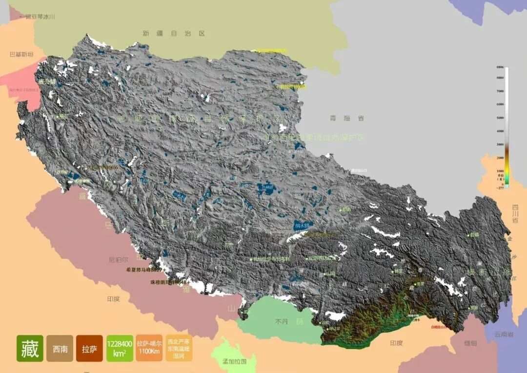 图文解读中国和34个省市自治区地形（高清3D地形图可收藏）